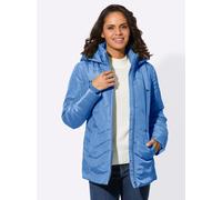 Steppjacke CASUAL LOOKS, Damen, Gr. 22, blau (mittelblau), 100% Polyester, Wattierung:100% Polyester, unifarben, Jacken Steppjacke (69280162-22) mittelblau