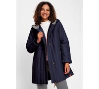 Steppjacke CASUAL LOOKS, Damen, Gr. 40, blau (marine, steingrau), 100% Polyester, Besatz:100% Polyester, gemustert, mehrfarbig, unifarben, Jacken Steppjacke (47829643-40) marine, steingrau