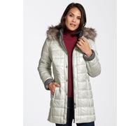 Steppjacke CASUAL LOOKS, Damen, Gr. 42, beige (ecru), 60% Polyester, 40% Polyamid, unifarben, Jacken Steppjacke (75437735-42) ecru