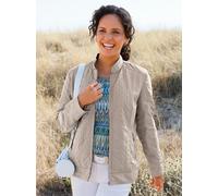 Steppjacke CASUAL LOOKS, Damen, Gr. 42, beige (sesam), 100% Polyester, Wattierung:100% Polyester, unifarben, Jacken Steppjacke (23333237-42) sesam