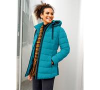 Steppjacke CASUAL LOOKS, Damen, Gr. 44, bunt (aquapetrol), 100% Polyester, unifarben, Jacken Steppjacke (75063009-44) aquapetrol