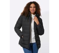 Steppjacke CASUAL LOOKS, Damen, Gr. 46, schwarz, 100% Polyester, unifarben, Jacken Steppjacke (96931021-46) schwarz