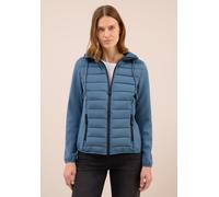 Steppjacke CECIL, Damen, Gr. L (42), beige (moonstone blau), Stoff, Obermaterial: 67% Polyester, 27% Viskose, 6% Elasthan; Rückseite und Ärmel: 100% Polyester; Füllung: 100% Polyester, unifarben, norm