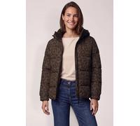 Steppjacke CECIL, Damen, Gr. M (40), braun (schwarz toffee braun), Stoff, Oberstoff: 100% Polyester. Futter: 100% Polyester. Füllung: 100% Polyester, unifarben, normal ca. Mitte Oberschenkel, ohne Aus