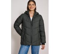 Steppjacke CECIL, Damen, Gr. S (38), grün (olive night), Web, Obermaterial: 100% Polyester. Futter: 100% Polyester, unifarben, bequem Po-bedeckend, Rundhals, Flachstrickbündchen, Jacken Steppjacke, Wi