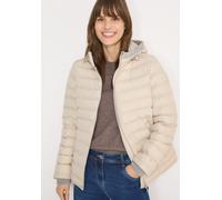 Steppjacke CECIL, Damen, Gr. XL (44), dust beige, Web, Obermaterial: 100% Polyester. Futter: 100% Polyester, unifarben, normal hüftbedeckend, Rundhals, Bündchen, Jacken Steppjacke, in Welded-Optik (90