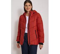 Steppjacke CECIL, Damen, Gr. XL (44), rot (light russet rot), Web, Obermaterial: 100% Polyester. Futter: 100% Polyester, unifarben, bequem Po-bedeckend, Rundhals, Flachstrickbündchen, Jacken Steppjack