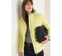 Steppjacke CECIL, Damen, Gr. XS (36), iced gelb, Web, Obermaterial: 100% Polyester. Futter: 100% Polyester, unifarben, normal hüftbedeckend, Rundhals, Bündchen, Jacken Steppjacke, in Welded-Optik (677