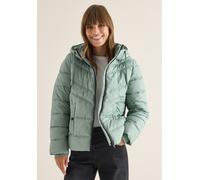 Cecil Steppjacke mit Kapuze Damen XXL (46) smoke salvia 100% Polyester hüftlang