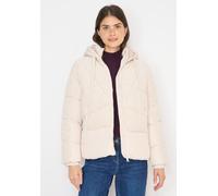 Cecil Damen Puffer Jacke mit Cord-Mix in Weiß, Gr: XXL