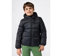 Steppjacke CHAMPION "Colorblock Outdoor Hooded Jacket", Jungen, Gr. XL (164/170), schwarz (nbk, nbk), Steppware, Obermaterial: 100% Polyamid, unifarben, Basic hüftbedeckend, elastischer Bund, Jacken S