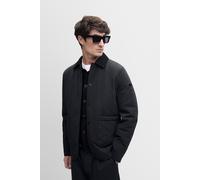 Steppjacke CINQUE "CISPARK", Herren, Gr. XXL, schwarz (dunkelblau), Web, Obermaterial: 83% Nylon, 17% Elasthan, unifarben, slim fit hüftlang, abgesteppte Kante, Jacken Steppjacke, Slim Fit, leicht wat