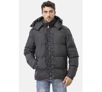 Steppjacke CIPO & BAXX, Herren, Gr. M, schwarz, Web, Obermaterial: 100% Polyester, unifarben, Po-bedeckend, 1-Knopf-Manschette, Jacken Steppjacke (19350341-M) schwarz