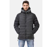 Steppjacke CIPO & BAXX, Herren, Gr. XL, schwarz, Web, Obermaterial: 100% Polyester, unifarben mit Farbeinsatz, normal, gerader Abschluss, Jacken Steppjacke (53241748-XL) schwarz