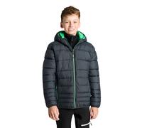 Steppjacke CMP "KID JACKET FIX HOOD", Jungen, Gr. 152, grau (antracite, de), Obermaterial: 100% Polyester. Futter: 100% Polyester. Wattierung: 100% Polyester, hoch geschlossener Ausschnitt, eingesetzt