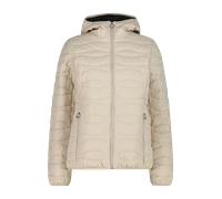 Steppjacke CMP "WOMAN JACKET FIX HOOD", Damen, Gr. 46, beige (kaki), Obermaterial: 100% Polyester. Futter: 100% Polyester. Wattierung: 100% Polyester, Jacken Steppjacke, winddicht, wasserabweisend, at