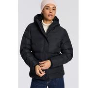 Steppjacke CMP "WOMAN JACKET FIX HOOD", Damen, Gr. 48, nero, Obermaterial: 100% Polyester. Futter: 100% Polyester. Wattierung: 100% Polyester, Jacken Steppjacke, mit fester Kapuze, wärmend, winddicht,