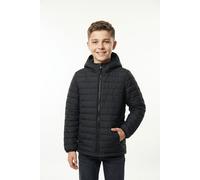Steppjacke COLUMBIA "Powder Lite II Hooded Jacket", Jungen, Gr. L (152/158), schwarz, Web, Obermaterial: 100% Polyester. Futter: 100% Polyester. Wattierung: 100% Polyester, normal, hoch geschlossener 
