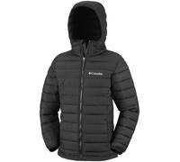 Steppjacke COLUMBIA "Powder Lite II Hooded Jacket", Jungen, Gr. S (128/134), schwarz, Web, Obermaterial: 100% Polyester. Futter: 100% Polyester. Wattierung: 100% Polyester, normal, hoch geschlossener