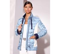 Steppjacke CREATION L, Damen, Gr. 42, blau (hellblau, ecru), 55% Polyester, 45% Polyamid, Füllung:90% Daunen, 10% Federn, Paspelierung:100% Polyamid, unifarben, Jacken Steppjacke (28127210-42) hellbla