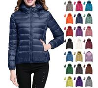 Steppjacke Damen Leicht Übergangsjacke Packbare Winter Jacke Warm Winterjacke Mit Kapuze Puffer Daunenjacke Outdoor Kapuzenjacke Herbstjacke Grosse Grössen