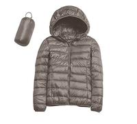 Steppjacke Damen Leichte Packbare Daunenjacke Lightweight ÜBergangsjacke Mit Kapuze GefüTtert Warme Pufferjacke Mit Taschen FüR Frauen Freizeit Federleichte DüNne Jacke Herbstjacke Winterjacke