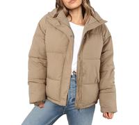 Steppjacke Damen Leichte Packbare Daunenjacke Winterjacke Taschen Übergangsjacke Stehkragen Vintage Wintermantel Winterparka Kurz Teenager Warme Pufferjacke Outdoor Freizeit Wandern Wanderjacke