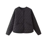 Steppjacke Damen Ohne Kapuze ,Winterjacke Damen Warm,Übergangsjacke Damen Elegant Softshelljacke Bequem Daunenjacke Leicht Wintermantel mit Taschen Casual Mantel Outdoor Jacken für Frauen Herbst