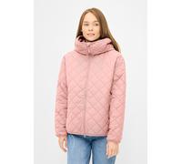 Steppjacke DERBE "Quiltby Short", Damen, Gr. 44, coral blush, Obermaterial: 100% Polyester; Futter: 100% Polyester, Basic, normal, Bündchen, Jacken Steppjacke, Wasserabweisend, Kapuze, 2-Wege Reisßver