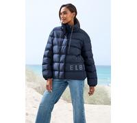 Steppjacke ELBSAND, Damen, Gr. S (36), blau (marine), Obermaterial: 100% Polyester. Futter: 100% Polyester. Füllung: 100% Polyester, Jacken, mit großem seitlichen Logo-Print (64155664-S) marine