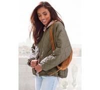 Steppjacke FRENCH CONNECTION, Damen, Gr. S (36/38), grün (dunkelgrün), Obermaterial: 100% Polyester. Futter: 85% Polyester, 15% Baumwolle. Ärmelfutter: 100% Polyester, unifarben, comfort fit hüftlang,