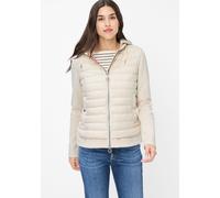 Steppjacke FUCHS SCHMITT, Damen, Gr. 42, beige, Web, Obermaterial: 100% Polyester, clean, unifarben, normal normal, Rundhals, eingesetzt abgesteppte Kante, Jacken Steppjacke, mit abnehmbarer Kapuze (9