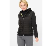 Steppjacke FUCHS SCHMITT, Damen, Gr. 42, schwarz, Web, Obermaterial: 100% Polyester, unifarben, normal normal, Rundhals, eingesetzt abgesteppte Kante, Jacken Steppjacke, mit abnehmbarer Kapuze, Topsel