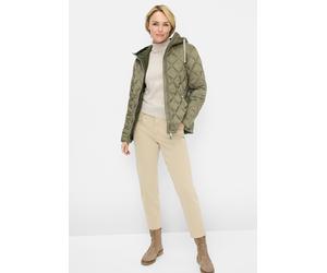 Steppjacke FUCHS SCHMITT "Steppjacke", Damen, Gr. 40, grün (olive), Web, Obermaterial: 100% Polyamid, clean, unifarben, regular fit normal, Rundhals, eingesetzt gerader Abschluss, Jacken Steppjacke, m