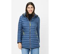 Steppjacke FUCHS SCHMITT "Steppjacke", Damen, Gr. 44, blau, Web, Obermaterial: 100% Polyamid, clean, unifarben, regular fit normal, Rundhals, eingesetzt gerader Abschluss, Jacken Steppjacke, mit abneh