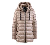 Steppjacke FUCHS SCHMITT "Steppjacke", Damen, Gr. 44, grau (kitt), Web, Obermaterial: 100% Polyester. Wattierung: 100% Polyester, clean, unifarben, regular fit lang, Rundhals, eingesetzt gerader Absch