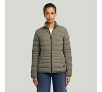 Steppjacke G-STAR "Foundation Padded Short Jacket", Damen, Gr. S (36), turf, Web, Obermaterial: 100% Polyester, unifarben, casual, Langarm eingefasste Kante, Jacken, in schmaler Passform (75380951-S)