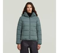 Steppjacke G-STAR "Meefic wmn", Damen, Gr. M, grün (axis), Steppware, Obermaterial: 100% Polyester, regular fit hüftlang, elastischer Bund, Jacken Steppjacke (49731903-M) axis