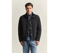 Steppjacke GANT "CLASSIC QUILTED JACKET", Herren, Gr. 4XL, schwarz, Web, Obermaterial: 100% Polyester, unifarben, regular fit normal, Rundhals, eingesetzt abgesteppte Kante, Jacken Steppjacke, Regular