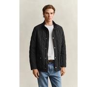 Steppjacke GANT "CLASSIC QUILTED MID", Herren, Gr. 4XL, schwarz, Web, Obermaterial: 100% Polyester, regular fit Po-bedeckend, Manschette, Jacken Steppjacke (45230803-4XL) schwarz