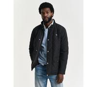 Steppjacke GANT, Herren, Gr. XXL, schwarz, Web, Obermaterial: 100% Polyester, unifarben, regular fit hüftbedeckend, 1-Knopf-Manschette mit Schlitz, Jacken Steppjacke, mit Stehkragen (99994332-XXL) sch