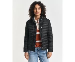 Steppjacke GANT "LIGHT DOWN JACKET", Damen, Gr. 3XL, schwarz, Web, Obermaterial: 100% Polyester. Futter: 100% Polyester. Wattierung: 90% Daunen, 10% Federn, unifarben, regular fit taillenbedeckt, Rund