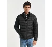 Steppjacke GANT "LIGHT DOWN JACKET", Damen, Gr. 4XL, schwarz, Web, Obermaterial: 100% Polyester, regular fit normal, Jacken Steppjacke, 2-Wege-Reißverschluss, Übergangsjacke, regular fit (48267907-4XL
