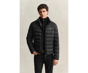 Steppjacke GANT "LIGHT DOWN JACKET", Herren, Gr. 3XL, schwarz, Web, Obermaterial: 100% Polyester. Futter: 100% Polyester. Wattierung: 90% Daunen, 10% Federn, unifarben, regular fit normal, Rundhals, e