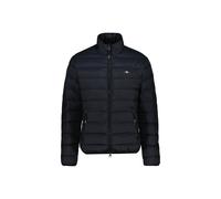 Steppjacke GANT "LIGHT DOWN JACKET", Herren, Gr. XL, schwarz, Web, Obermaterial: 100% Polyester. Futter: 100% Polyester. Wattierung: 90% Daunen, 10% Federn, unifarben, regular fit normal, Rundhals, ei