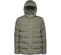 Steppjacke GEOX "PIEVE", Herren, Gr. 54, grau (vetiver), Web, Obermaterial: 100% Polyester. Futter: 100% Polyester. Wattierung: 100% Polyester, unifarben, Basic hüftlang, eingesetzt, Jacken, mit verde