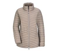 Steppjacke GOLDNER "Herbstjacke mit Daunen, Stehkragen", Damen, Gr. 42, beige (taupe), Obermaterial: 100% Polyamid PA., Modisch, Jacken Steppjacke, 2-Wege RV (11033726-42) taupe