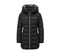 Steppjacke GOLDNER "Kurzgröße Lange Steppjacke mit Kapuze", Damen, Gr. 23, schwarz, Obermaterial: 100% Polyamid PA., gerade, eng Gerade, Jacken Steppjacke, keine/nicht relevant (83253569-23) schwarz