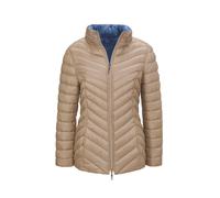Steppjacke GOLDNER "Kurzgröße Leichte Steppjacke in knitterarmer Ware", Damen, Gr. 21, blau (cappuccino, schieferblau), Obermaterial: 100% Polyamid PA., normal, Sonstiges, Jacken Steppjacke, Leichte W