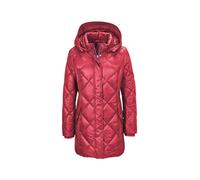 Steppjacke GOLDNER "Kurzgröße Longsteppjacke mit edlem Innenfutter", Damen, Gr. 24, rot (dunkelrot), Obermaterial: 100% Polyester PES., figurumspielend, Sonstiges, Jacken Steppjacke, Mit Strickbündche